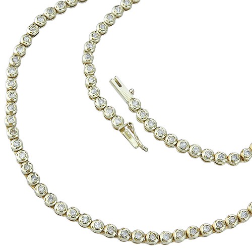 Kette tennis collier - kette, tennis-collier