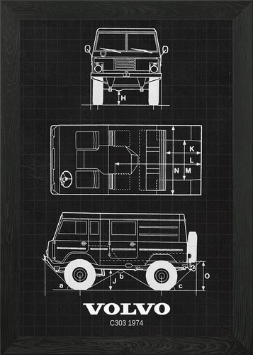 Volvo c303 1974 gerahmtes - c303,