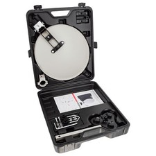 Camping SAT Anlage Satelliten Antenne Saugfuß Masthalter Tischhalter im Koffer