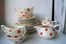 Villeroy & Boch,Torgau, Kaffee/Tee Service,20 Teilig, Punkte, 20/30er Jahre