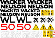 WACKER NEUSON WL50 Radlader Lader Ladegerät Aufkleber Set Decals