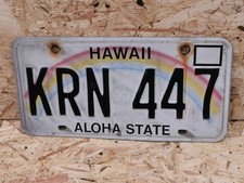 NUMMERNSCHILD USA  HAWAII -