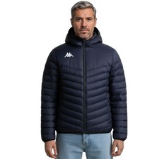 Kappa Herren Jacke Winterjacke Outdoorjacke Fußball Kapuze gefüttert marine blau