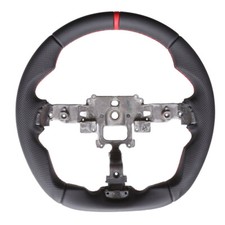 Mazda Lenkrad MX 5 Abgeflacht Kombibezug 12 Uhr Markirung rot Naht rot 58497