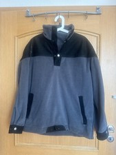 BMW Fleece Pullover mit Leder Besatz Herren Gr. L  ( Motorradkleidung)