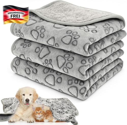 Hundedecke 3er set weiche - hundedecke,