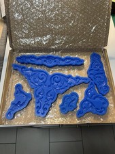 Ornament Relief Stuck Gießform Verzierung Dekor Silikonform Gipsform 6 teilig