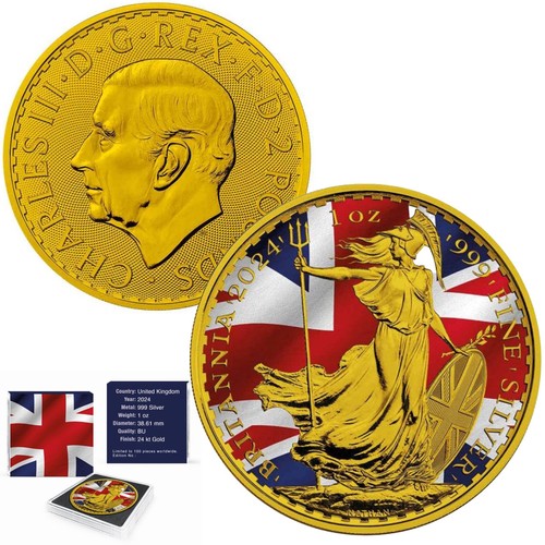 Silbermünze britannia - 1,