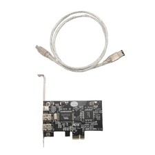 PCI Express x 1 PCI-E FireWire 1394a IEEE 1394 Kontroller Karte 3 Port Fuer8448