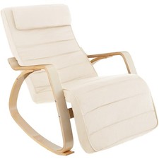 Schaukelstuhl Onda Schwingstuhl Relaxstuhl Relaxsessel beige B-Ware