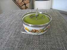 alter kleiner Vintage Wasserbad Schmelztopf Wasserbadtopf 14 cm D 7 cm hoch DEKO