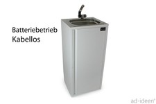 Mobiles Handwaschbecken Spüle  Batteriebetrieb Autark Marktstand Imbiss Gastro 