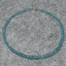 Apatit Halskette, Edelsteinkette (K2296), 925er Silber