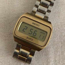 Seiko Digital F162-5010 Quartz Lcd Vintage Herrenuhr Gebraucht Funktioniert