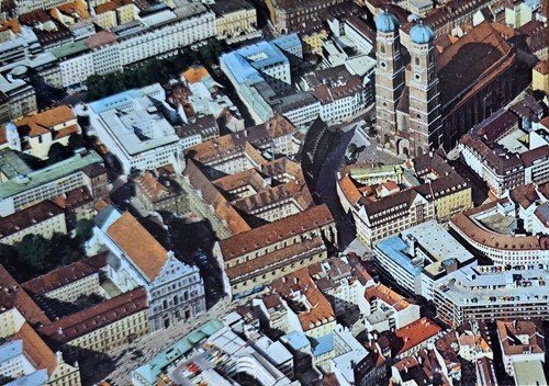 München luftaufnahme 1976 - ak,