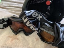 Herren Ski-Helm Gr. XL 59 - 61 cm, schwarz, plus 2xSkibrilen, 1x Uvex, 1x no nam