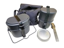 Bundeswehr THW DRK Essgeschirr Set Tasche Feldflasche Kochgeschirr  Besteck