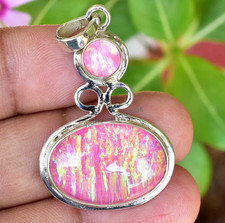 35,60 Ct Pink Feuer Opal 925