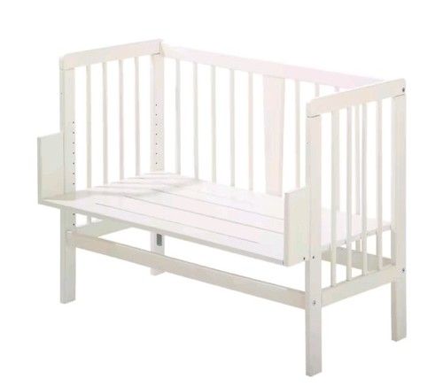 Alvi beistellbett weiß holz - beistellbett,