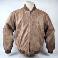 Naf Naf Lederjacke braun antik