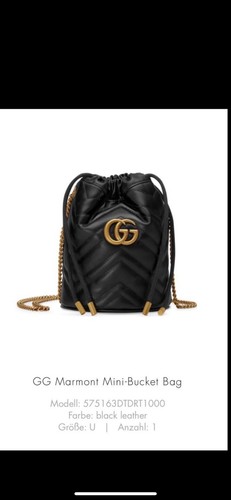 Gucci marmont mini bucket - gg,