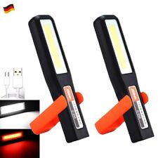 2X COB◇ LED KFZ Arbeitsleuchte Akku Werkstattlampe Handlampe mit Magnet Stablamp