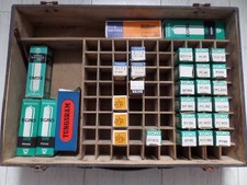 Alte Röhren Radio Fernseher TV  ERGO SIEMENS Tungsram Valvo Ovp + halber Koffer