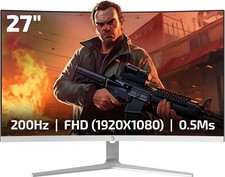 GAMEPOWER Weiß Curved Monitor