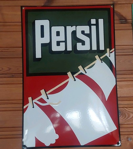 Persil emaille werbeschild - emaille,