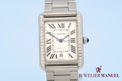 Cartier tank solo diamonds - solo, xl