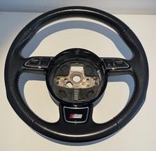 Audi A4 B8 8K Facelift Sport Leder Lenkrad S Line gelocht schwarz soul Original