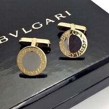 BULGARI BVLGARI MANSCHETTENKNÖPFE 750er GELBGOLD STAHL
