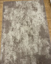 Designer Teppich Modern Trendig Meliert Steinoptik Mauer Muster Wohnzimmer Braun