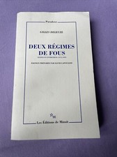 DEUX REGIMES DE FOUS Textes et entretiens  1975 - 1995, Gilles Deleuze