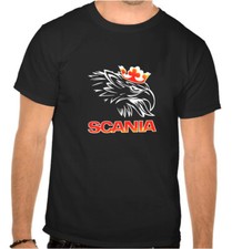 Scania LKW Auto Logo SCHWARZE T-Shirt - 1111
