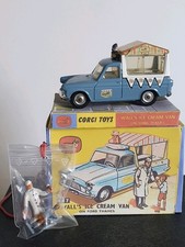 Corgi Toys 447 Ford Thames Wall's Ice Cream Van Figuren Modell Fahrzeug Box 1:43
