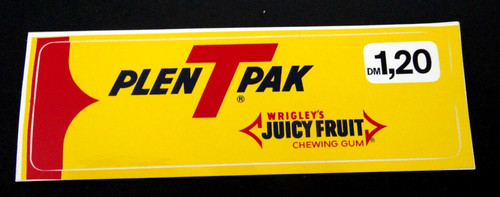 Werbe aufkleber wrigleys juicy - werbe-aufkleber,