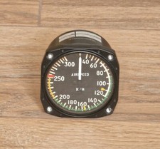 Fahrtmesser/Airspeed (Staudruck) in km/h York Avionics (80mm)