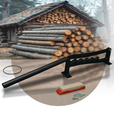 Holzspalter manuell 82cm lang komplett Set Anzündholz Spalter zur Wandmontage