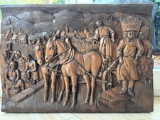 Hochwertiges Holzrelief