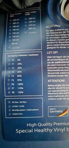 Wasserbett komplett gebraucht - wasserbett,