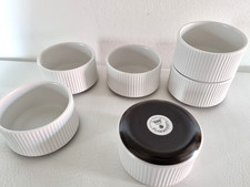 6 Thomas Schälchen Auflauf Soufflé Formen flammfest 8,5 cm 60/70er Klassiker!