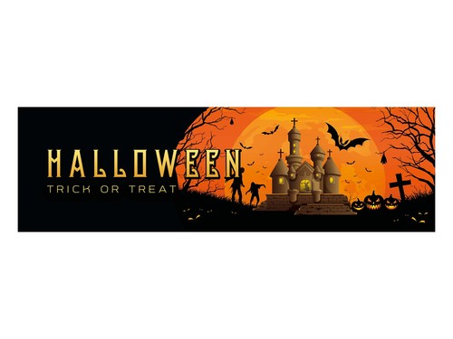 Halloween banner geisterhaus - banner,