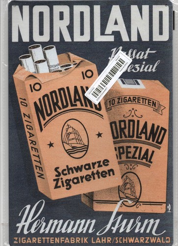 Blechschild nordland retro - "nordland",