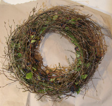 Kranz 40 cm grün weiss braun