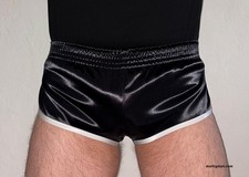 racer Shorts M Nylonsatin Sprintershorts wetlook shiny Glanzshorts polyamid