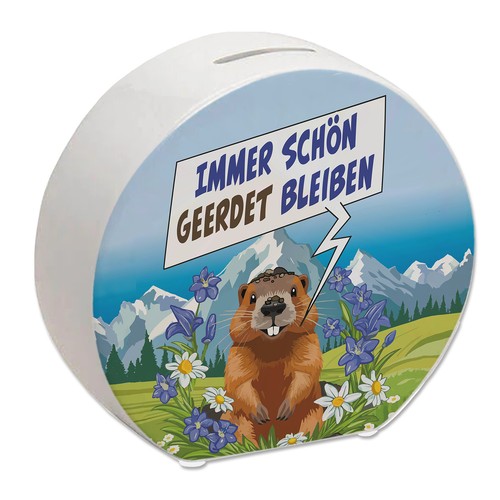 Murmeltier spardose mit - spardose,