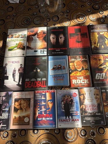 Nicolas cage vhs sammlung 16 - cage, vhs-sammlung