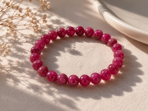 Rubin armband naturstein - rubin, –