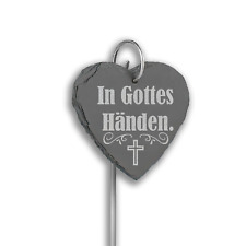 Schieferherz Grabstecker